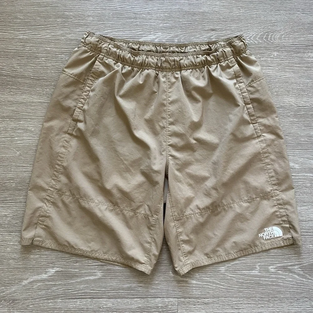 The North Face Lightweight Hiking Shorts Men's L Beige Flash Dry Lined Outdoor